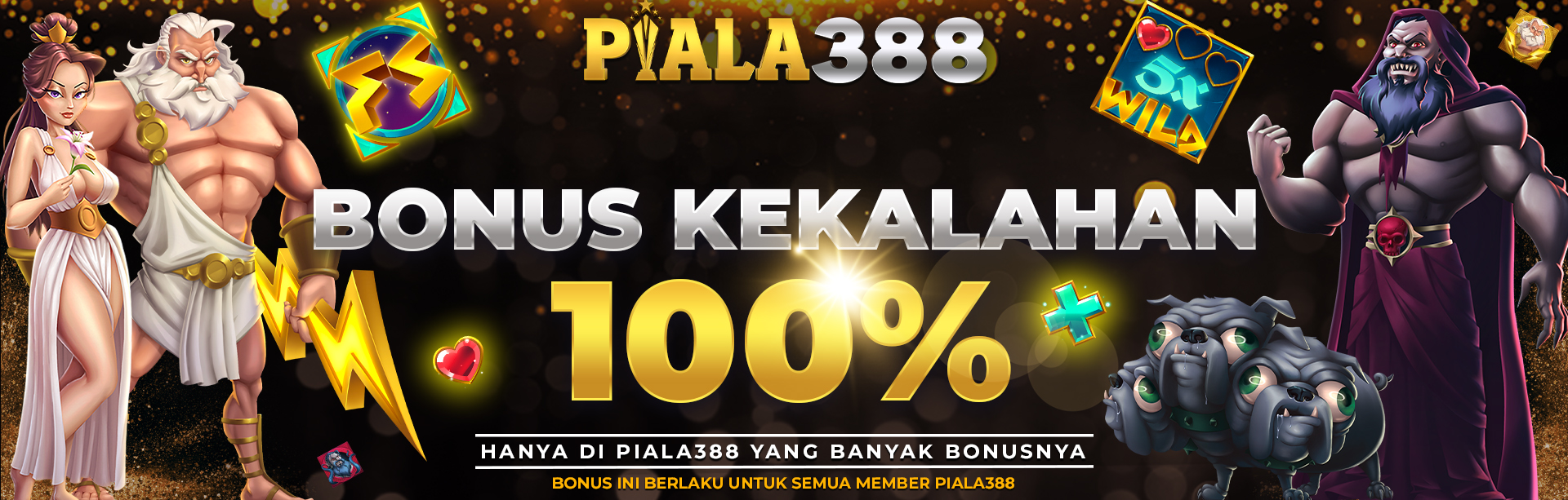 BONUS KEKALAHAN 100%