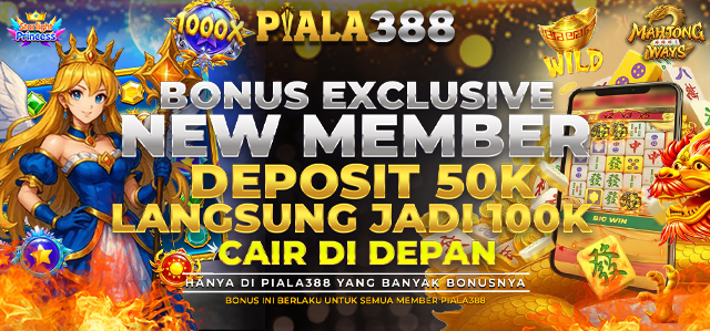 BONUS EXCLUSIVE NEW MEMBER CAIR DI DEPAN 50 + 50 = 100
